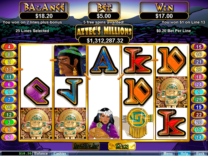 aztecs millions slot